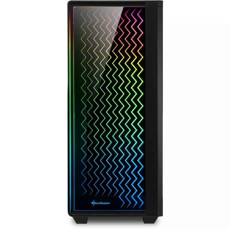 Sharkoon RGB LIT 200 Midi Tower kompiuterio korpusas, juodas