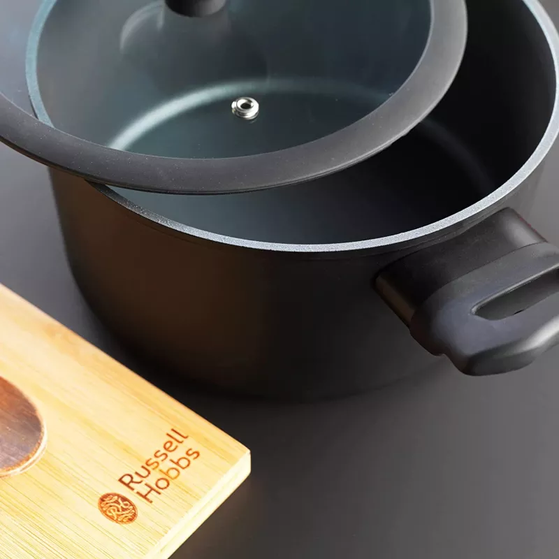 Puodas Russell Hobbs RH01863EU7 20 cm Crystaltech nerūdijančio plieno su stikliniu dangčiu