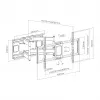 Sieninis laikiklis SBOX PLB-7486 ekranams 43–100 kg, plokštė 800×400 mm