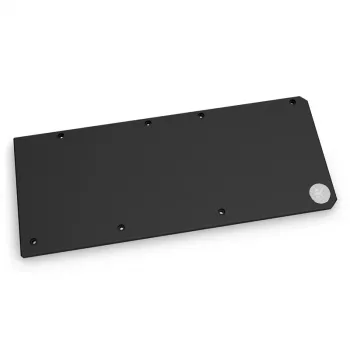 EK Water Blocks Quantum Vector RX 6700XT Black – Juoda anoduoto aliuminio galinė plokštė