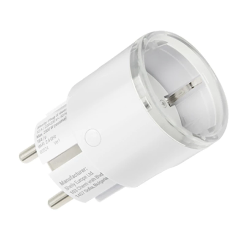 Išmaniųjų kištukų rinkinys Shelly Plug S MTR Gen3 — 5 vnt., 12 A, baltas
