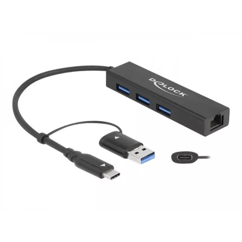 USB dokas DeLOCK 64149 su metaliniu korpusu
