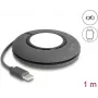 DeLOCK 83019 Įkrovimo stovas Apple Watch ir išmaniesiems laikrodžiams, pilka/balta, silikonas