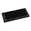 Vandens aušintuvas DeepCool LS520S — 120 mm ventiliatoriai, 500–2250 RPM, juodas, palaiko LGA1700/AM5/TR4