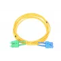 Extralink Patchcord SC/UPC - SC/APC, vienmodis dupleksas, G.652D šviesolaidis, PVC 3 mm, 5 m