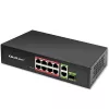 Eterneto jungiklis QOLTEC 52297 PoE RJ45 su PoE Uplink ir SFP prievadu