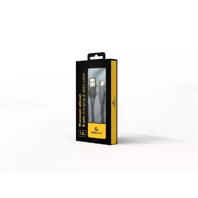 USB-A į Lightning kabelis Gembird CC-USB2S-AM8PM-1.5M-BK — USB 2.0, 1,5 m