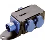 Maitinimo skirstytuvas AS Schwabe MIXO WESER 230V — įėjimas 1x CEE 3p 230V 16A, išėjimai 3x Schuko 230V 16A