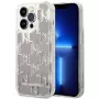Karl Lagerfeld KLHCP14XLMNMS iPhone 14 Pro Max 6.7″ kietasis dėklas sidabrinis / sidabrinis Liquid Glitter Monogram