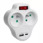 Dvigubas kištukinis lizdas su USB MACLEAN MCE336E, E tipo