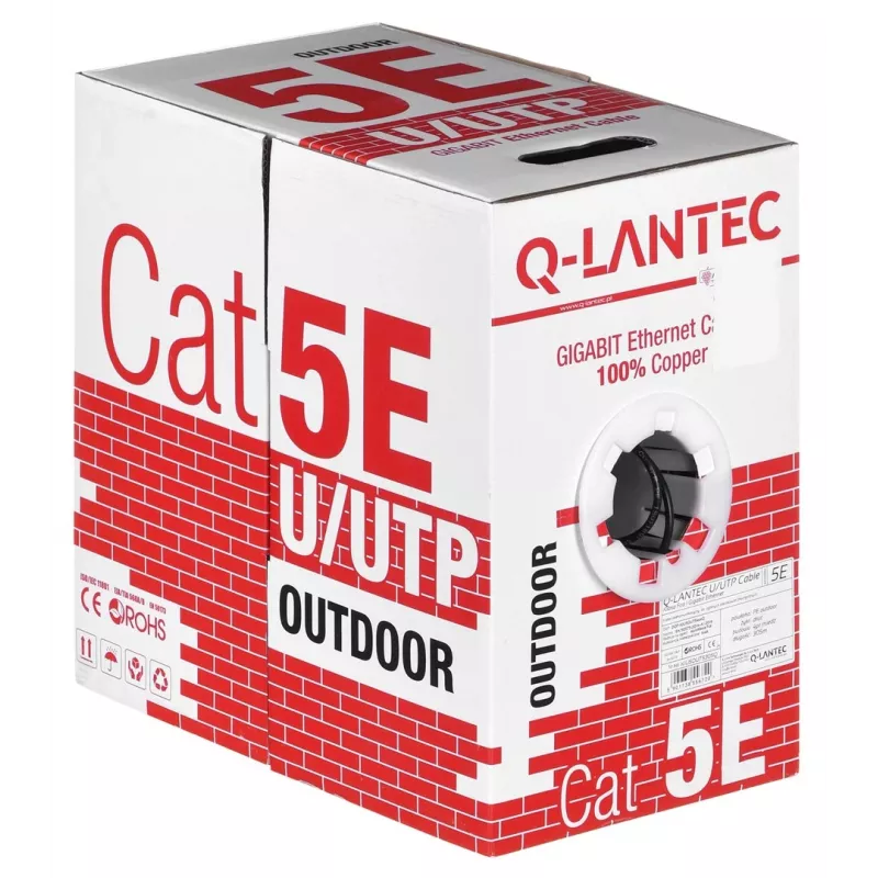 Alantec KIU5OUTS305Q tinklo kabelis juodas 305 m Cat5e U/UTP (UTP)