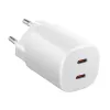 Įkroviklis Xiaomi Nano Turbo 45W Baltas — 2× USB‑C AC vidaus naudojimui išmaniesiems telefonams ir planšetėms