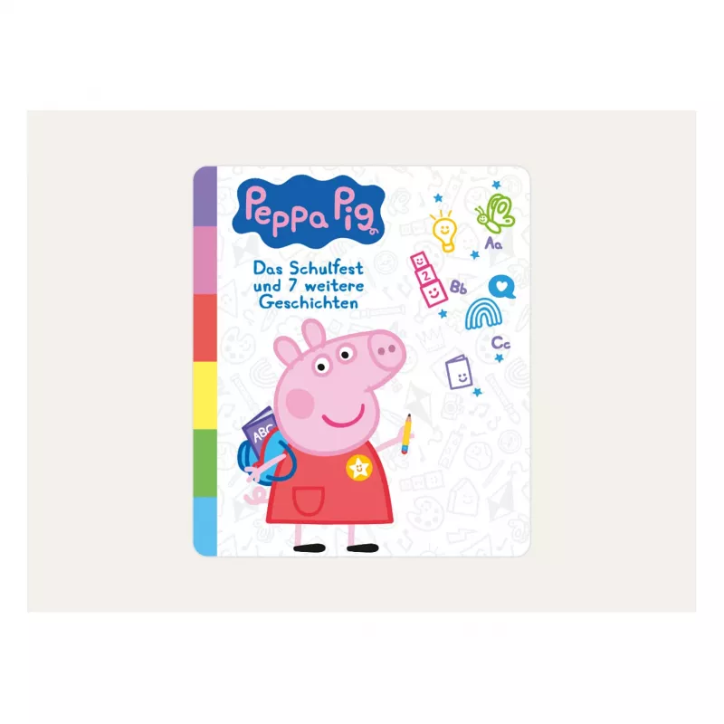 Peppa Pig – Mokyklos šventė ir dar 7 istorijos, garso žaidimo figūrėlė