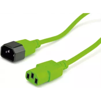 Roline maitinimo laidas – IEC 60320 C14 – IEC 60320 C13 – 250 V AC – 10 A – 1,8 m – liejinis – žalias