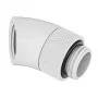 Barrow 45° pasukamas adapteris G1/4 AG į G1/4 IG baltas TWT45-B01