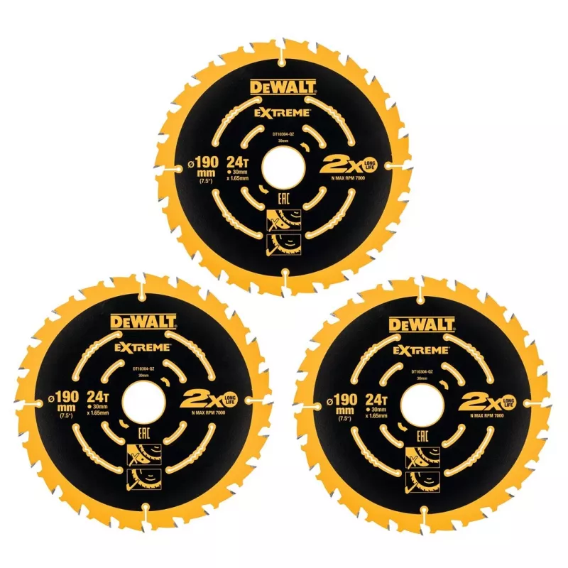 Diskinis pjūklas DeWALT DT10399-QZ 190 mm 24 dantys