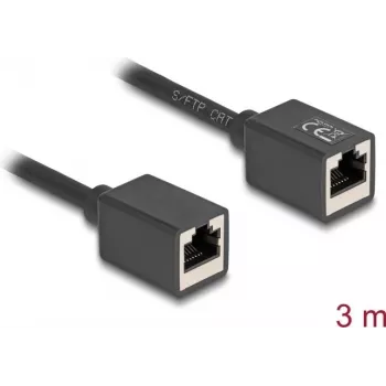 Tinklo kabelis DeLOCK 90332 RJ-45 Cat6a 3 m Juoda