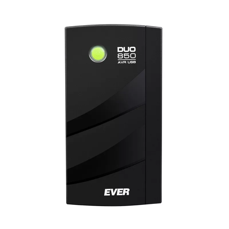 UPS EVER DUO 850 AVR USB - nepertraukiamo maitinimo šaltinis - AC 230 V - 550 W - 850 VA - vienfazis - 2 x Bleisure 5 Ah - USB - 6 išėjimo lizdai