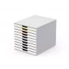 Dėžutė dokumentams laikyti Durable VARICOLOR Mix 10 plastikinė įvairiaspalvė balta 763027