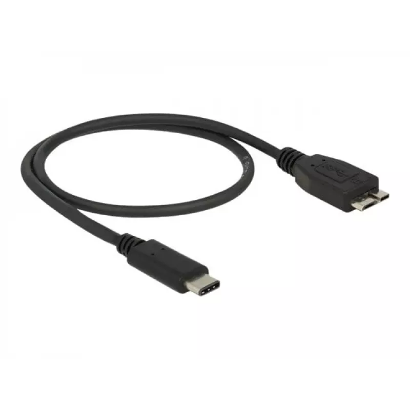 USB laidas DeLOCK 0,5 m USB 3.1 C – Micro USB 3.1 B
