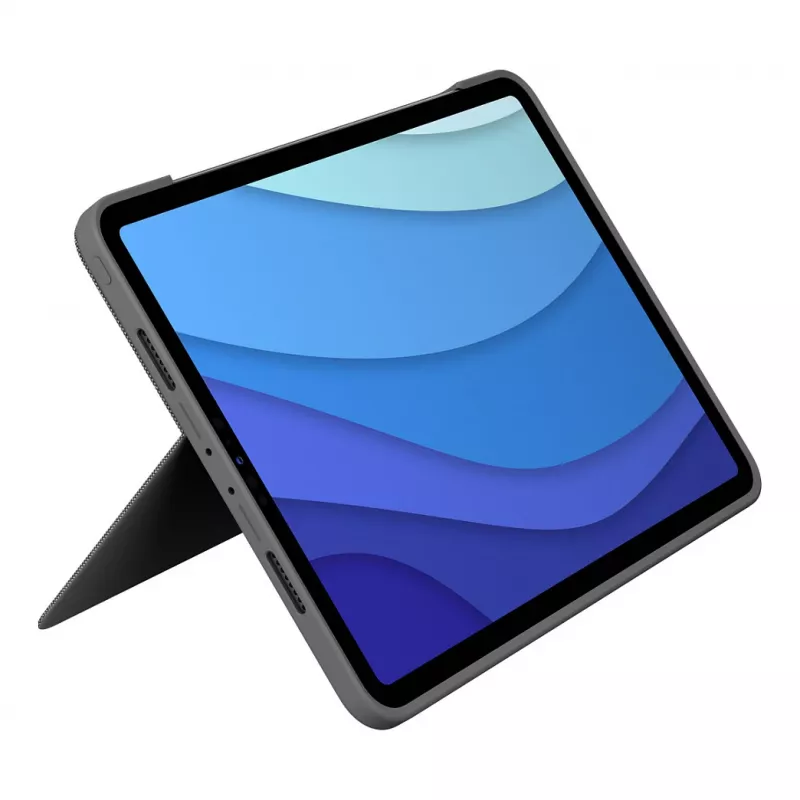 Logitech Combo Touch apsauginis dėklas su klaviatūra ir valdymo kilimėliu, skirtas iPad Pro 11 colių (1–4 kartos), Nordic QWERTY išdėstymu