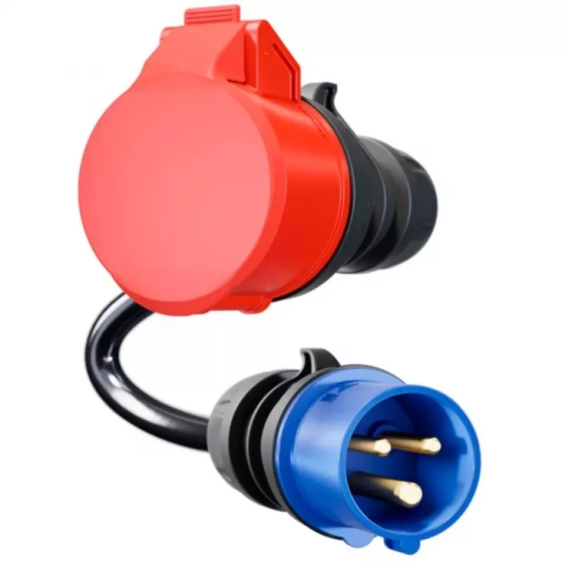 go-e Adapteris Gemini flex 11 kW prie CEE mėlynos 16 A laidas 0,3 m