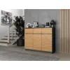 3D3S komoda 120x40x97 cm, antracitas/artisan