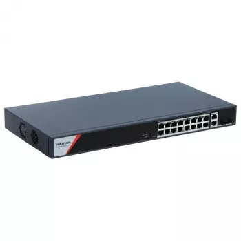 Hikvision 16 prievadų Gigabit Smart POE jungiklis