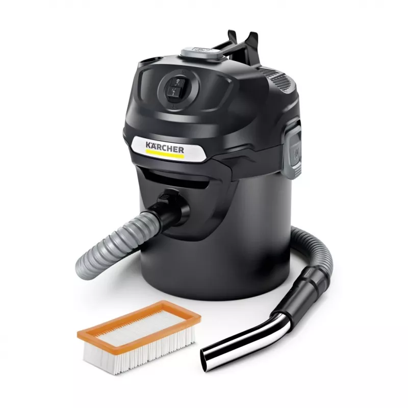 Kärcher AD 2 600 AW – sausas pelenų siurblys, 14 L, 600 AW, žarna Ø 3,5 cm, 1 m žarna, juodas