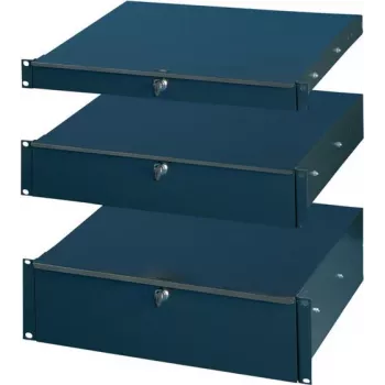 SCHROFF 19DRAWER 2U RAL7021 - Lentynėlis 19 colių stelažui