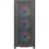 Korpusas Silentware Air 2000 A-RGB Black, mid-tower, grūdinto stiklo šoninis dangtelis