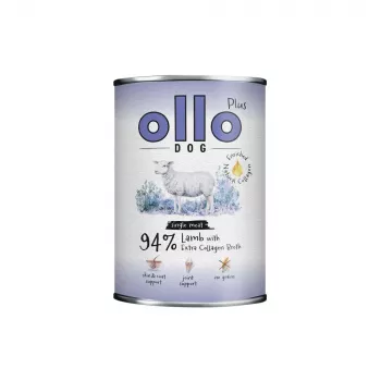 Ollo Plus Kolagenas ėriena 400g skardinė šuniui