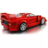 LEGO Speed Champions Ferrari F40 Supercar statomas modelis su vairuotojo minifigūrėle, 9+ metų vaikams