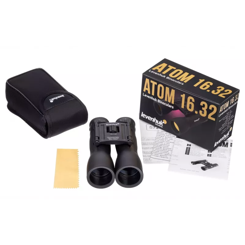 Levenhuk Atom 16x32 žiūronai Roof juodi