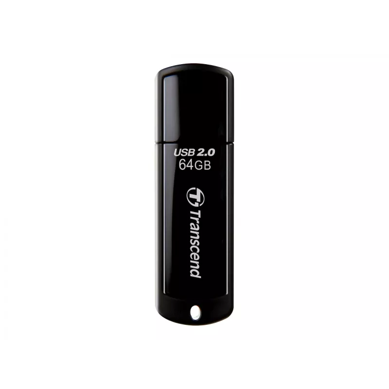 USB atmintukas Transcend JetFlash 350 64GB, USB 2.0, juodas