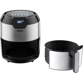 Karšto oro gruzdintuvė Tefal Easy Fry EY401D, 4,2 L, 1500 W, juoda/nerūdijantis plienas