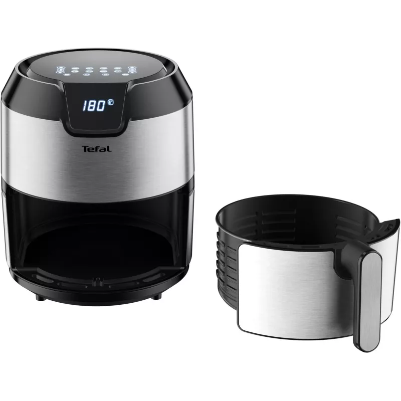 Karšto oro gruzdintuvė Tefal Easy Fry EY401D, 4,2 L, 1500 W, juoda/nerūdijantis plienas