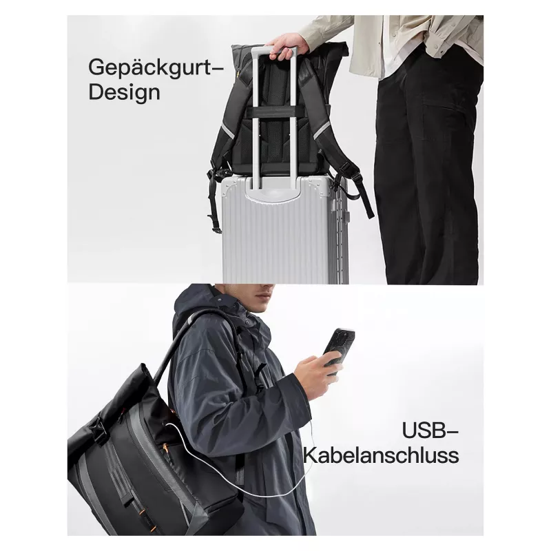 Inateck nešiojamojo kompiuterio kuprinė 15,6 inch BP01009 juoda 22-26,8 L