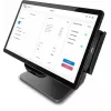 Elo E-Series 3 POS sistema, 8 GB RAM, 128 GB SSD, WiFi, 39,6 cm (15,6 colio), Full HD, USB, USB-C, RS232, BT, Ethernet, Intel Celeron, juoda