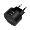 USB sieninis adapteris LogiLink PA0218 2x USB prievadas greitajam įkrovimui 10.5 W