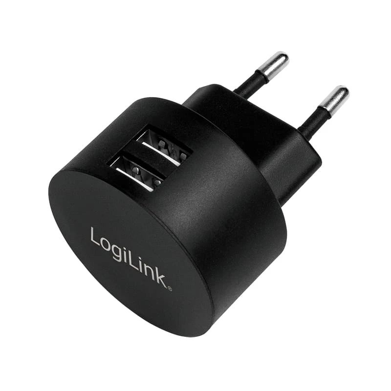 USB sieninis adapteris LogiLink PA0218 2x USB prievadas greitajam įkrovimui 10.5 W