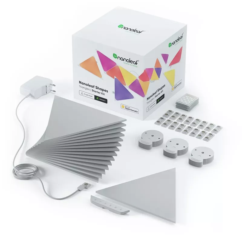 Nanoleaf TRIANGLE SMARTER KIT 15 LED plokščių rinkinys