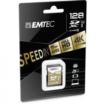 Emtec SDXC 128GB Class10 Speedin atminties kortelė (ECMSD128GXC10SP)