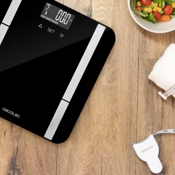 Cecotec Smart Bathroom Scale Surface Precision 9450 Full Healthy – išmaniosios kūno analizės svarstyklės, 180 kg, juodos