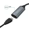 USB-C į USB-A ir HDMI 4K 30Hz adapteris QOLTEC aliuminis