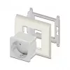 Lizdas kištukinis DELOCK CEE 7/3 (E tipas) baltas, 250 V, 16 A, 4000 W