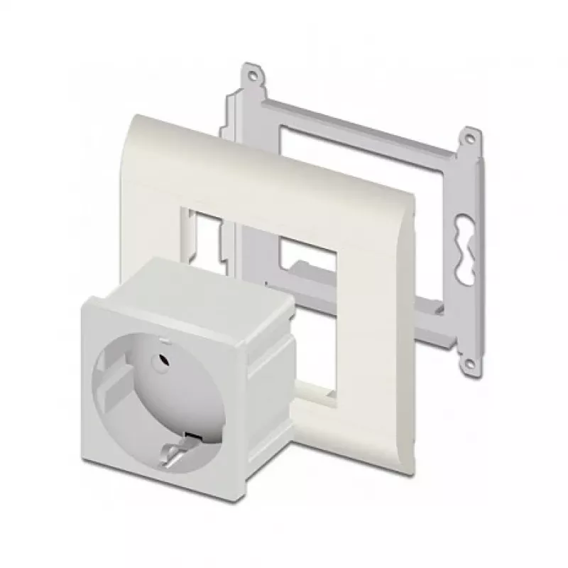 Lizdas kištukinis DELOCK CEE 7/3 (E tipas) baltas, 250 V, 16 A, 4000 W