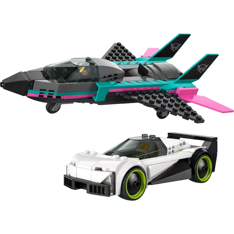LEGO CITY 60489 Reaktyvinis lėktuvas prieš automobilį