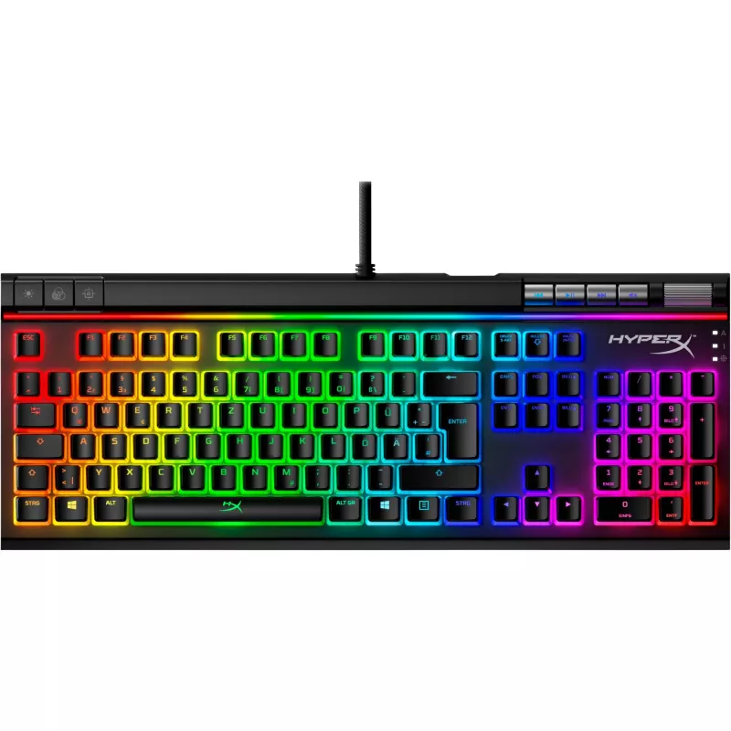 HyperX Pudding Keycaps – pilnas klavišų rinkinys – ABS – juoda (DE išdėstymas) – klaviatūros klavišai