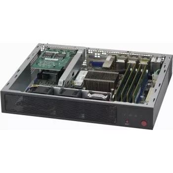 Super Micro Supermicro SCE300 - stovo korpusas - montuojamas į stovą - 1U - FlexATX - juodas (CSE-E300)